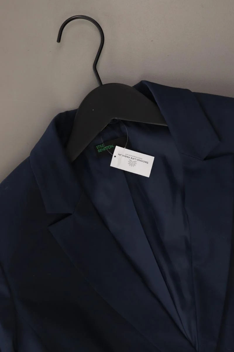 Benetton Classic Blazer Gr. 36 blau aus Baumwolle
