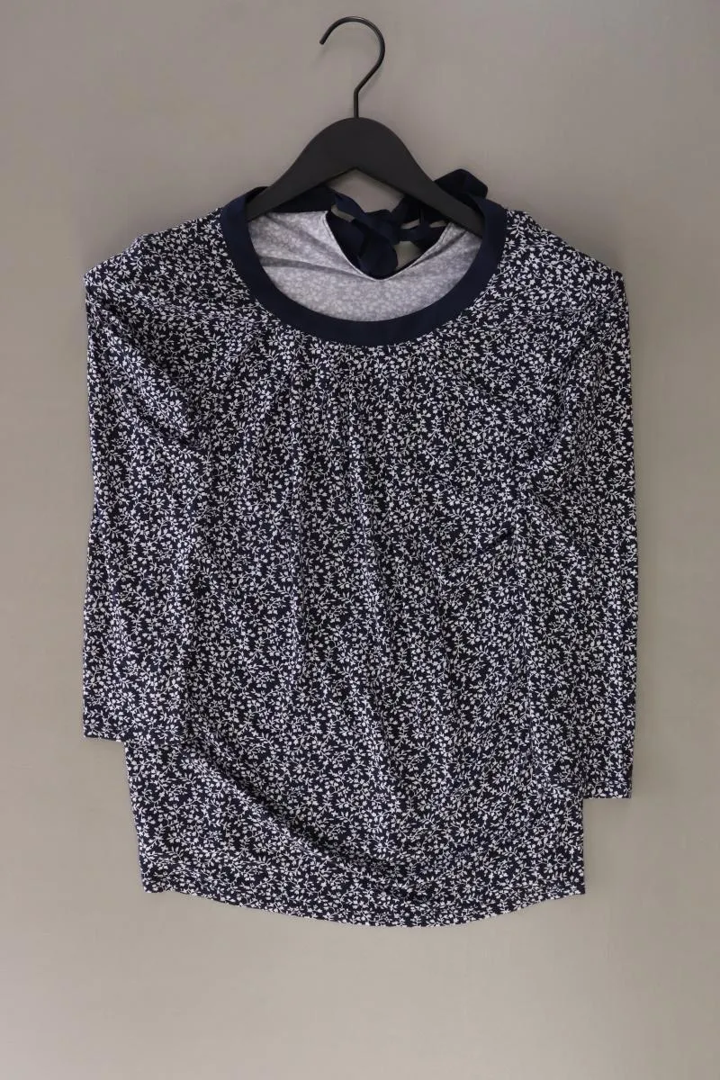Orsay Shirt Gr. M mit Blumenmuster 3/4 Ärmel blau aus Viskose