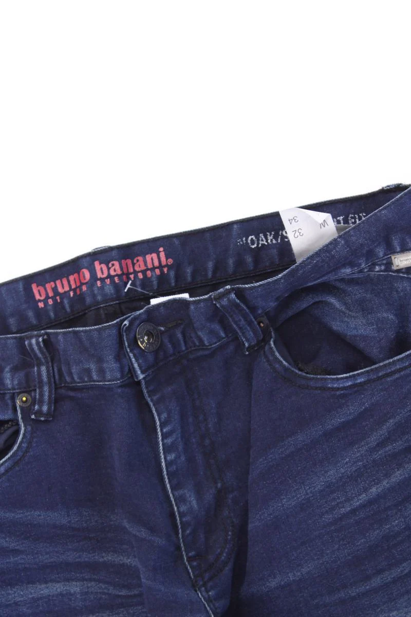 Bruno Banani Straight Jeans für Herren Gr. W32/L34 blau aus Baumwolle