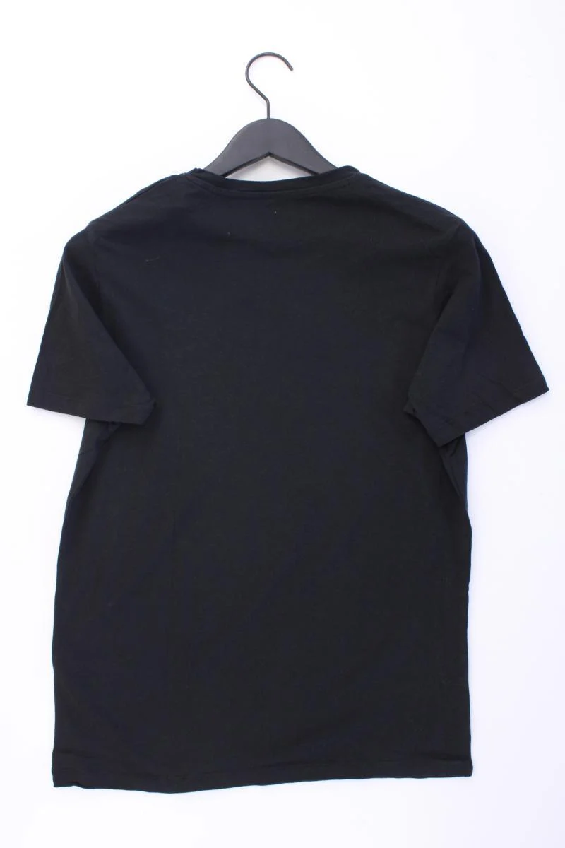 Jack & Jones Printshirt für Herren Gr. L Kurzarm schwarz aus Baumwolle