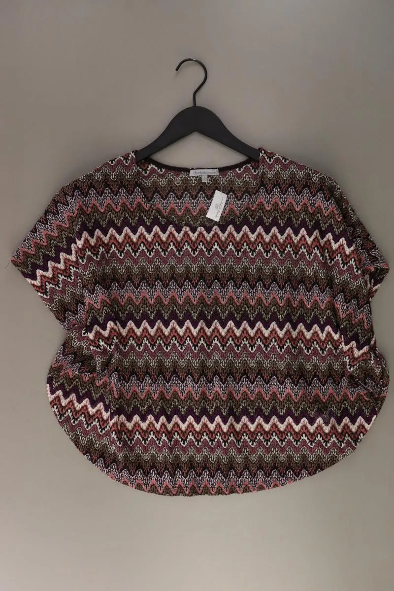 Charlotte Russe Häkelshirt Gr. S Kurzarm mehrfarbig aus Polyester