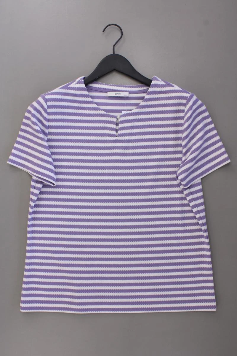 Bonita Ringelshirt Gr. M gestreift Kurzarm lila