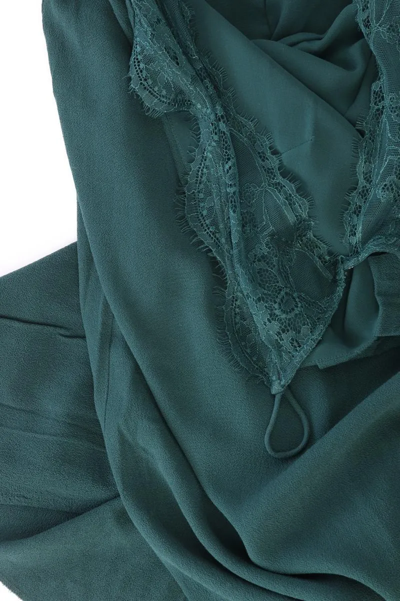 SamsøeSamsøe Abendkleid Gr. L Ärmellos grün aus Polyester