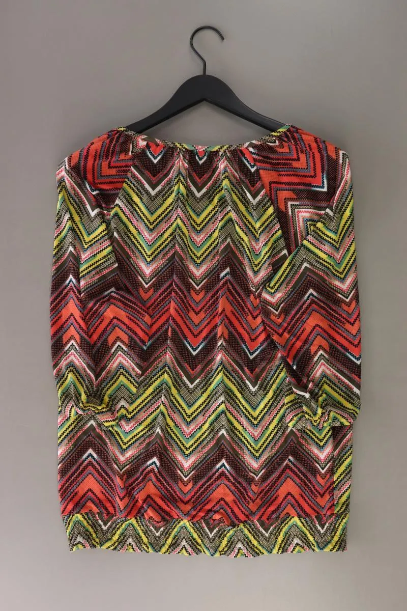 Laura Kent Shirt Gr. 42 geometrisches Muster 3/4 Ärmel mehrfarbig aus Polyester