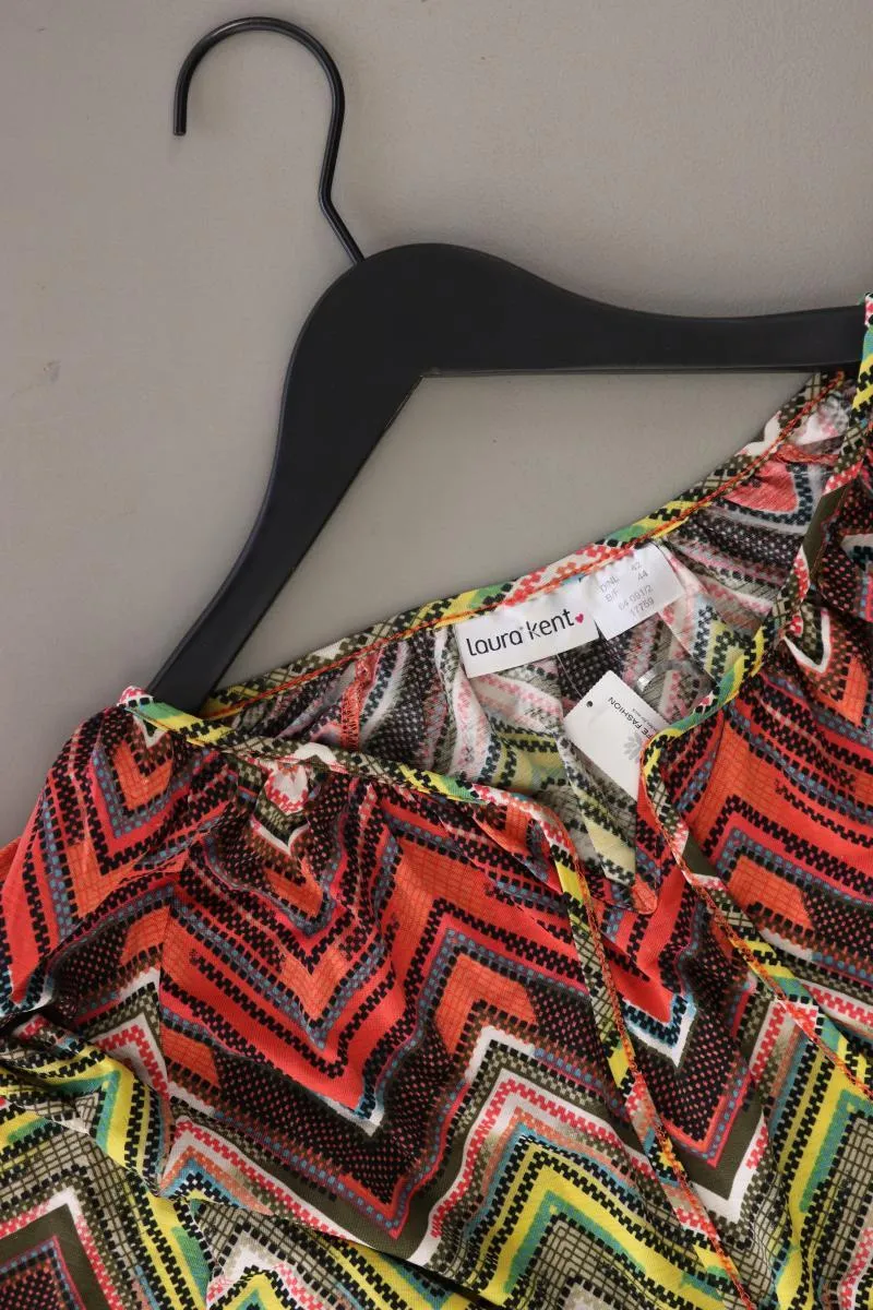Laura Kent Shirt Gr. 42 geometrisches Muster 3/4 Ärmel mehrfarbig aus Polyester