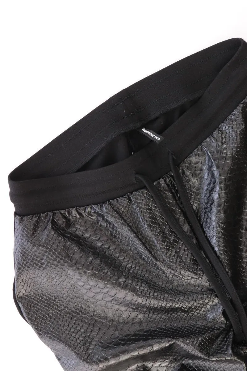 Calzedonia Kunstlederhose Gr. S schwarz