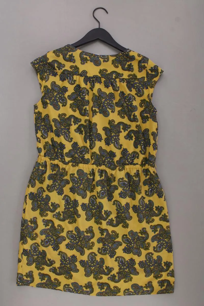 Sfera Kurzarmkleid Gr. S mit Paisleymuster gelb aus Polyester