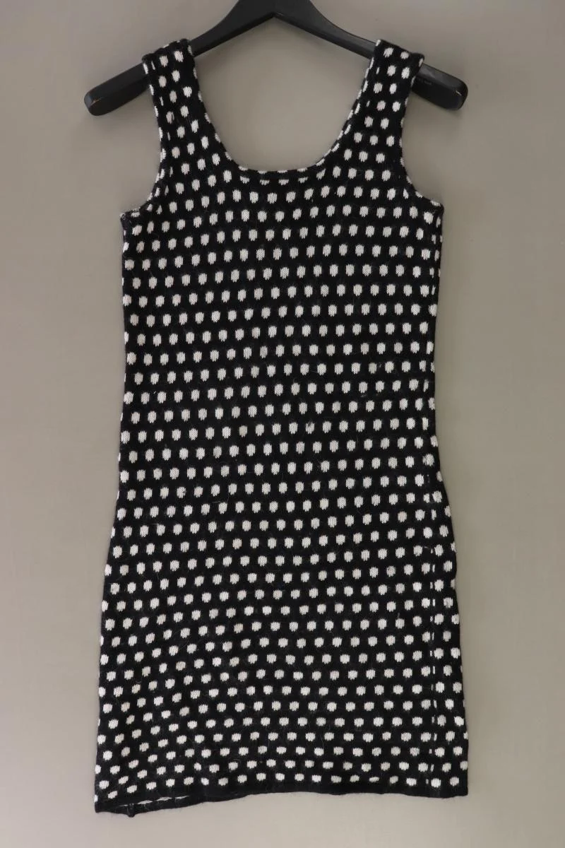 Lavand Wollkleid Gr. XS gepunktet Träger schwarz