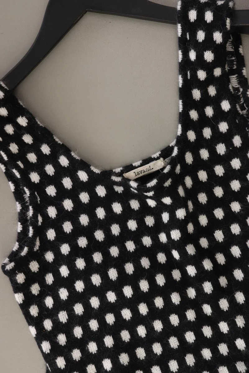 Lavand Wollkleid Gr. XS gepunktet Träger schwarz