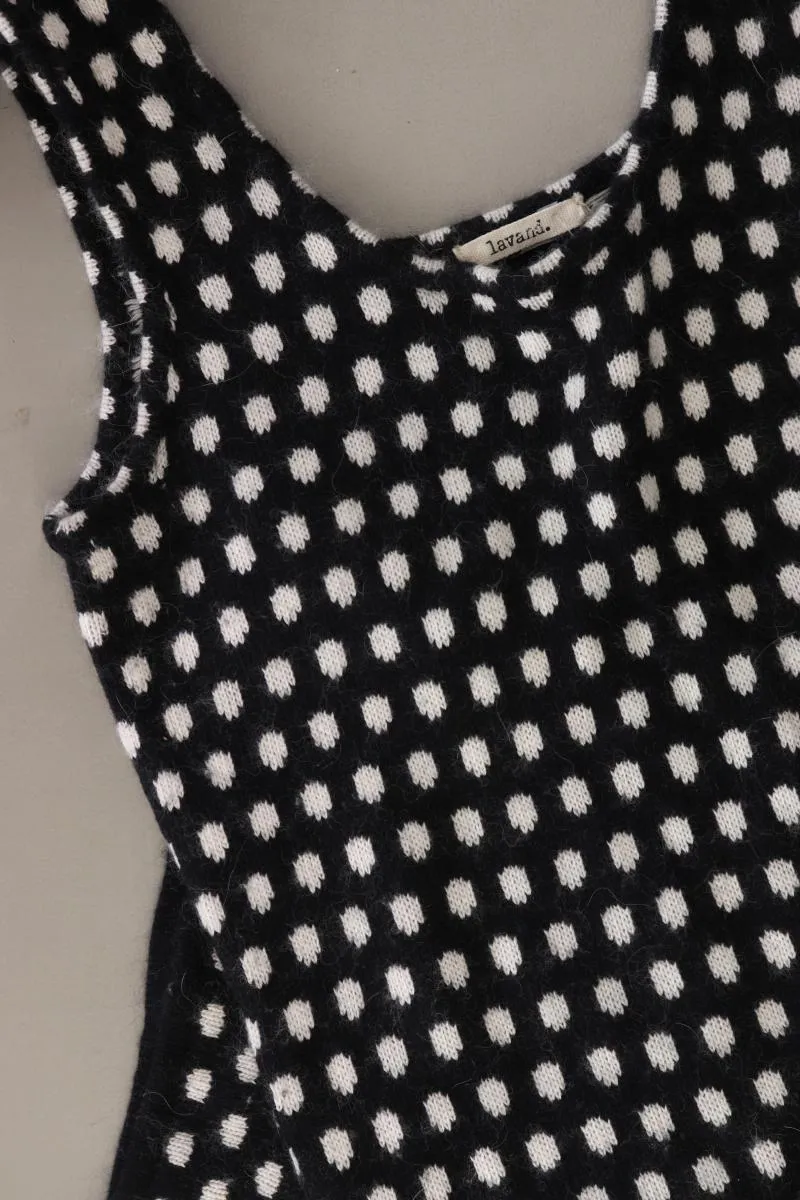 Lavand Wollkleid Gr. XS gepunktet Träger schwarz