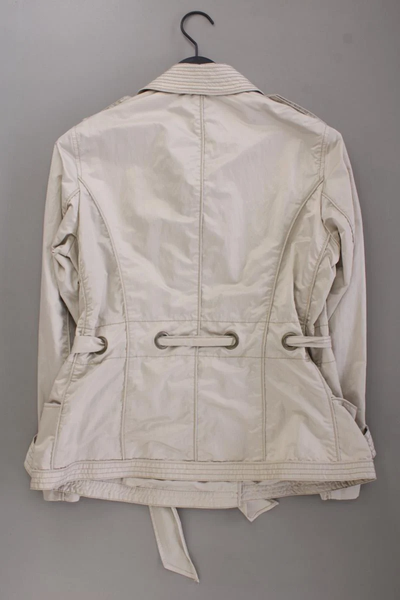 Easy Comfort Kurzer Trenchcoat Gr. 42 Vintage creme aus Polyester