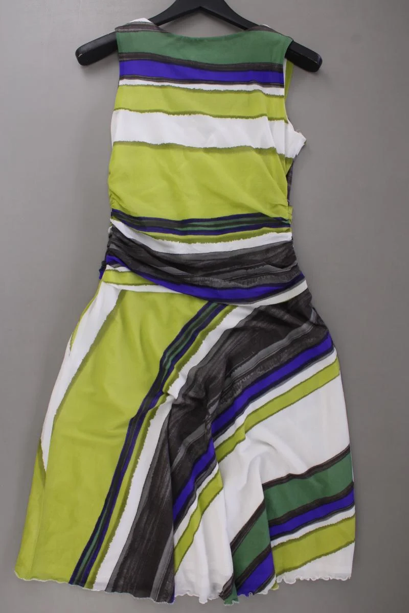 Apanage Stretchkleid Gr. 40 gestreift Ärmellos grün aus Nylon
