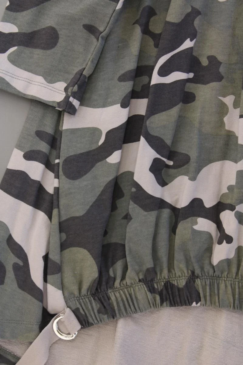 angel of style Langarmpullover Gr. 46 camouflage olivgrün