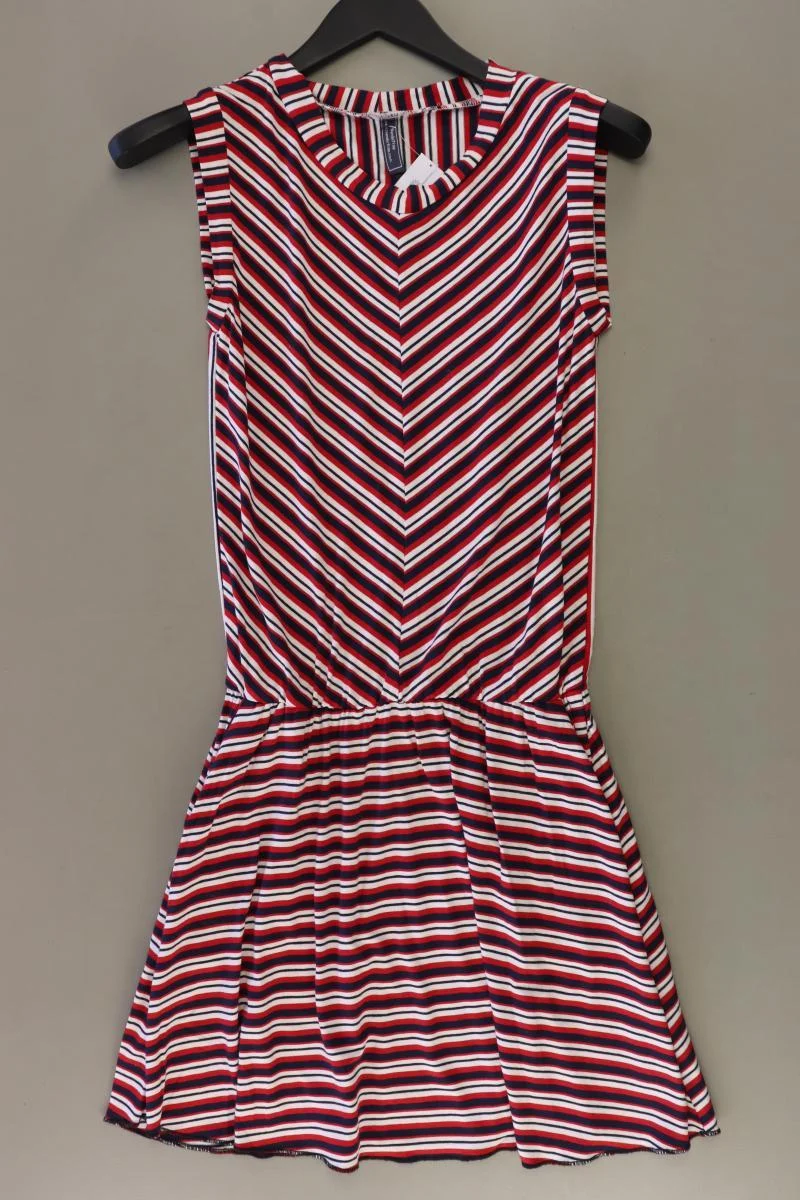 ManduTrap Jerseykleid Gr. 38 gestreift Ärmellos rot
