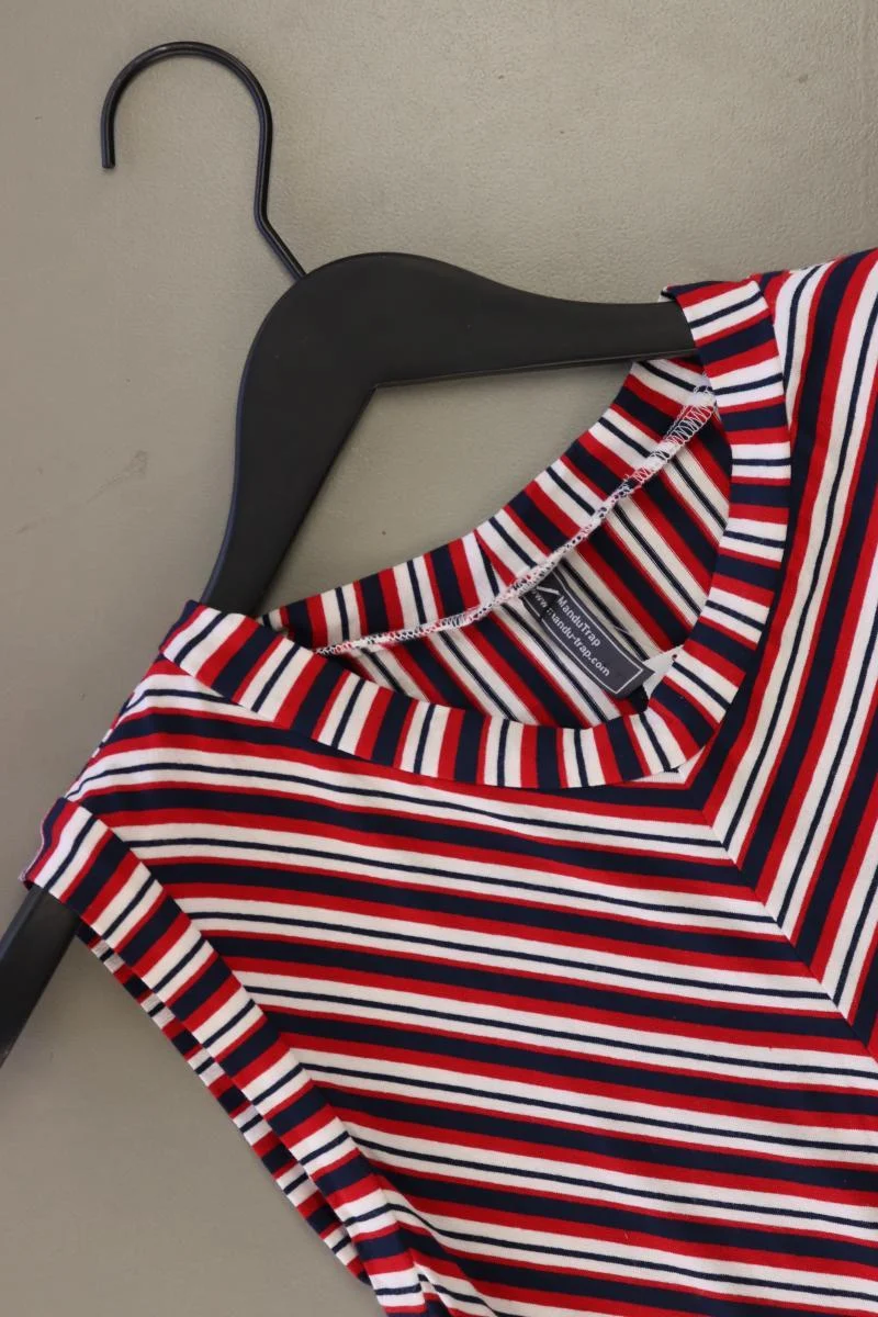 ManduTrap Jerseykleid Gr. 38 gestreift Ärmellos rot