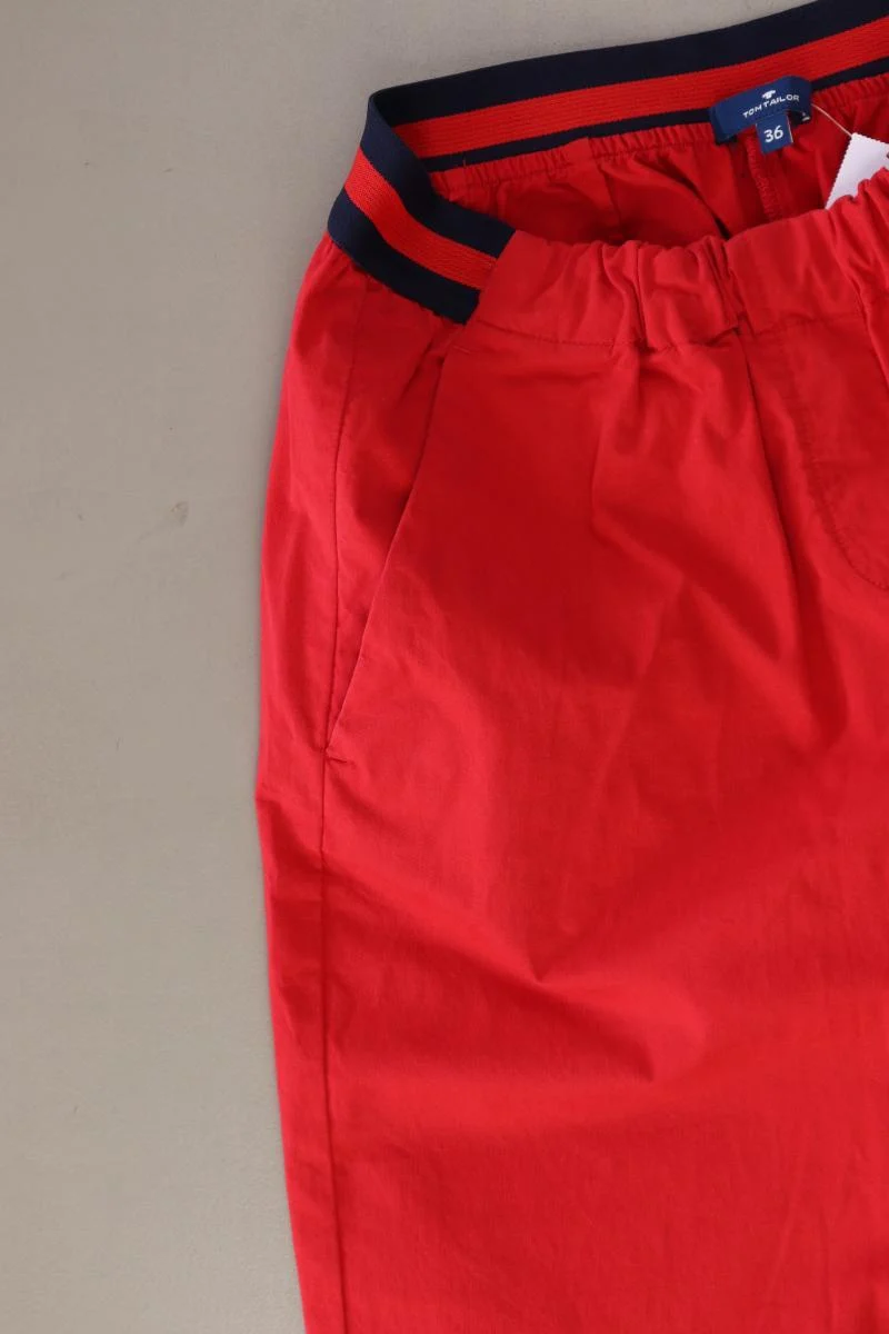 Tom Tailor Stoffhose Gr. 36 rot aus Baumwolle