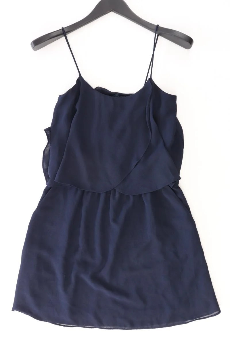 Mango Chiffonkleid Gr. S Träger blau aus Polyester