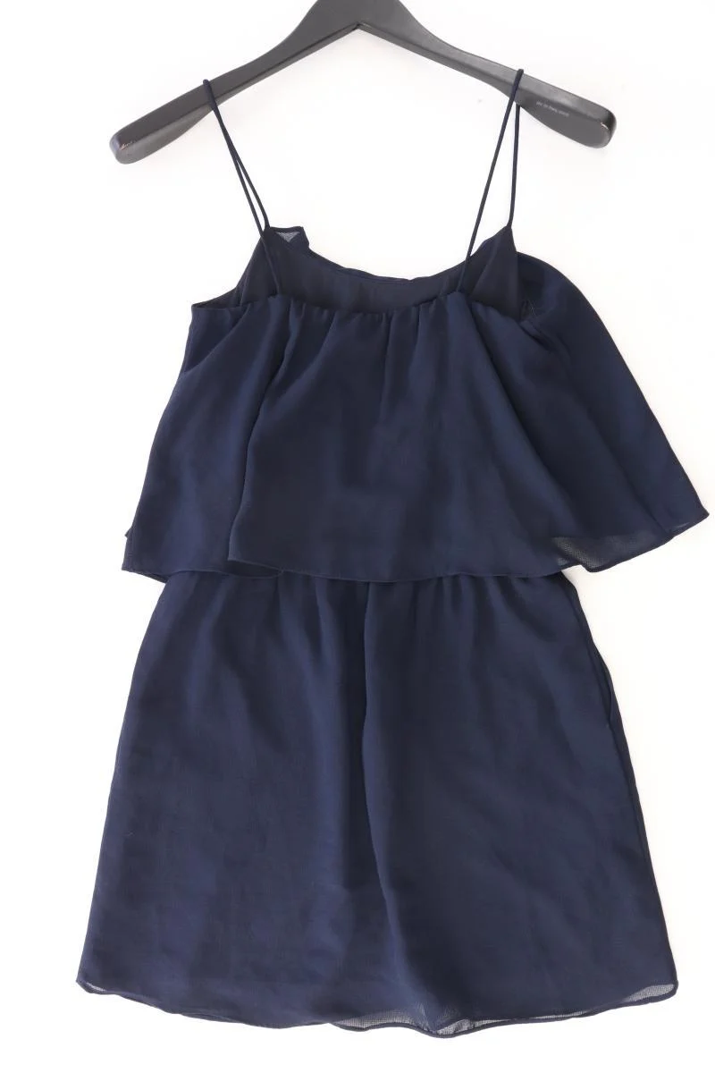Mango Chiffonkleid Gr. S Träger blau aus Polyester
