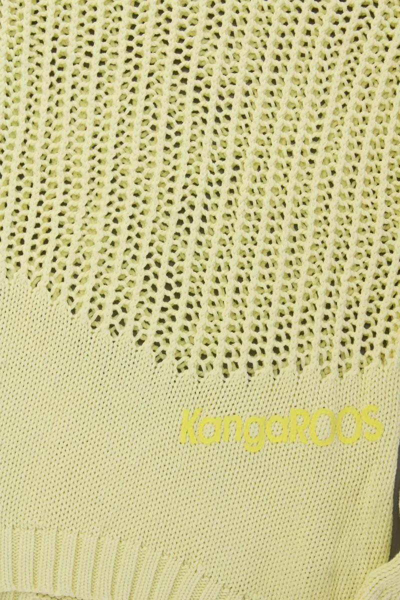 Kangaroos Langarmpullover Gr. 36/38 gelb aus Baumwolle