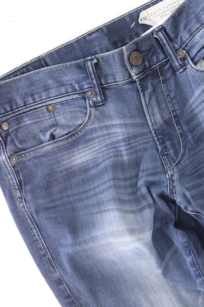 Esprit Straight Jeans für Herren Gr. W30/L24 blau aus Baumwolle