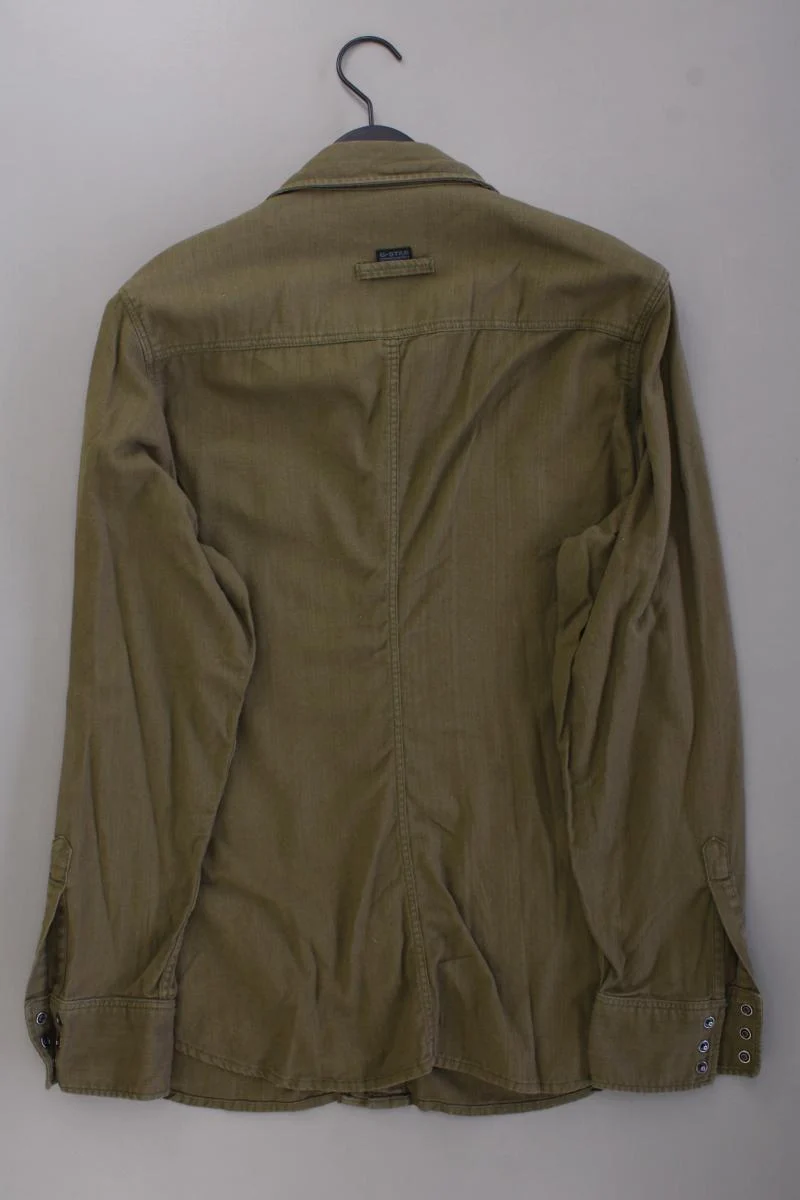 G-Star RAW Langarmhemd für Herren Gr. XXL olivgrün aus Baumwolle