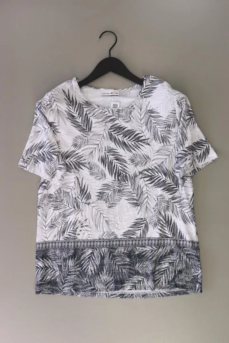 Helena Vera Printshirt Gr. 44 Kurzarm grau aus Viskose