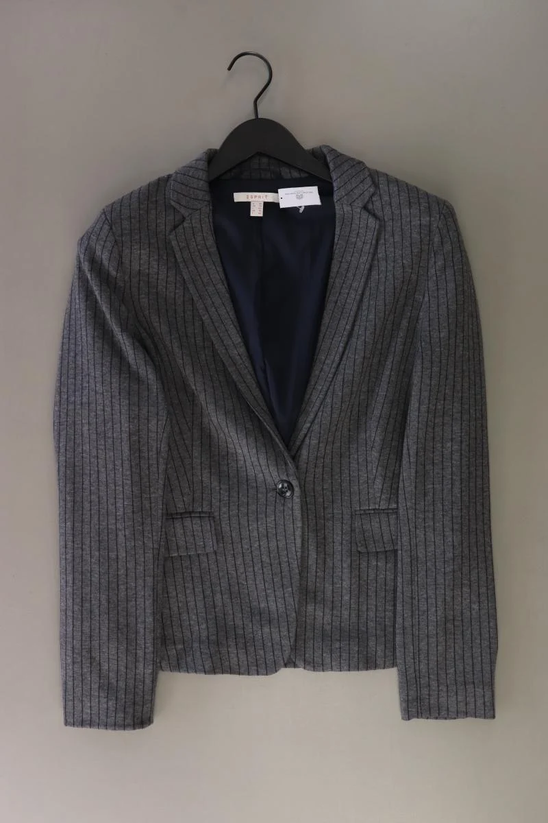 Esprit Jerseyblazer Gr. 40 gestreift grau aus Polyester