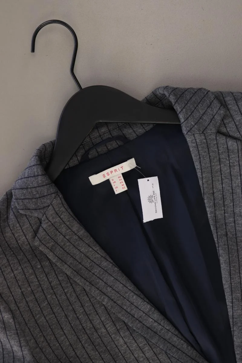Esprit Jerseyblazer Gr. 40 gestreift grau aus Polyester