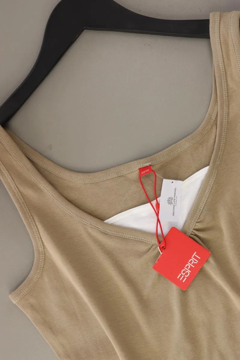 Esprit Trägertop Gr. L neu mit Etikett Vintage braun aus Baumwolle