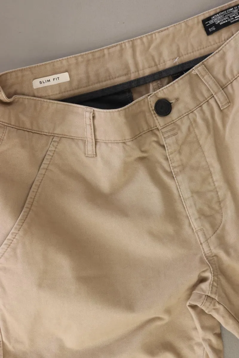 Jack & Jones Chinohose für Herren Gr. W32/L32 creme aus Baumwolle