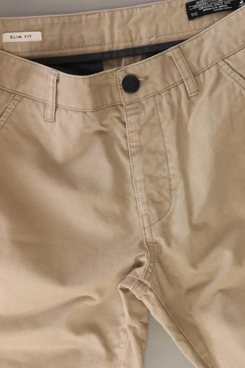 Jack & Jones Chinohose für Herren Gr. W32/L32 creme aus Baumwolle