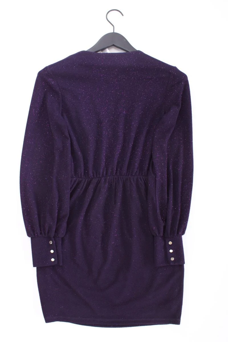 Mohito Langarmkleid Gr. XS mit Glitzer lila aus Polyester