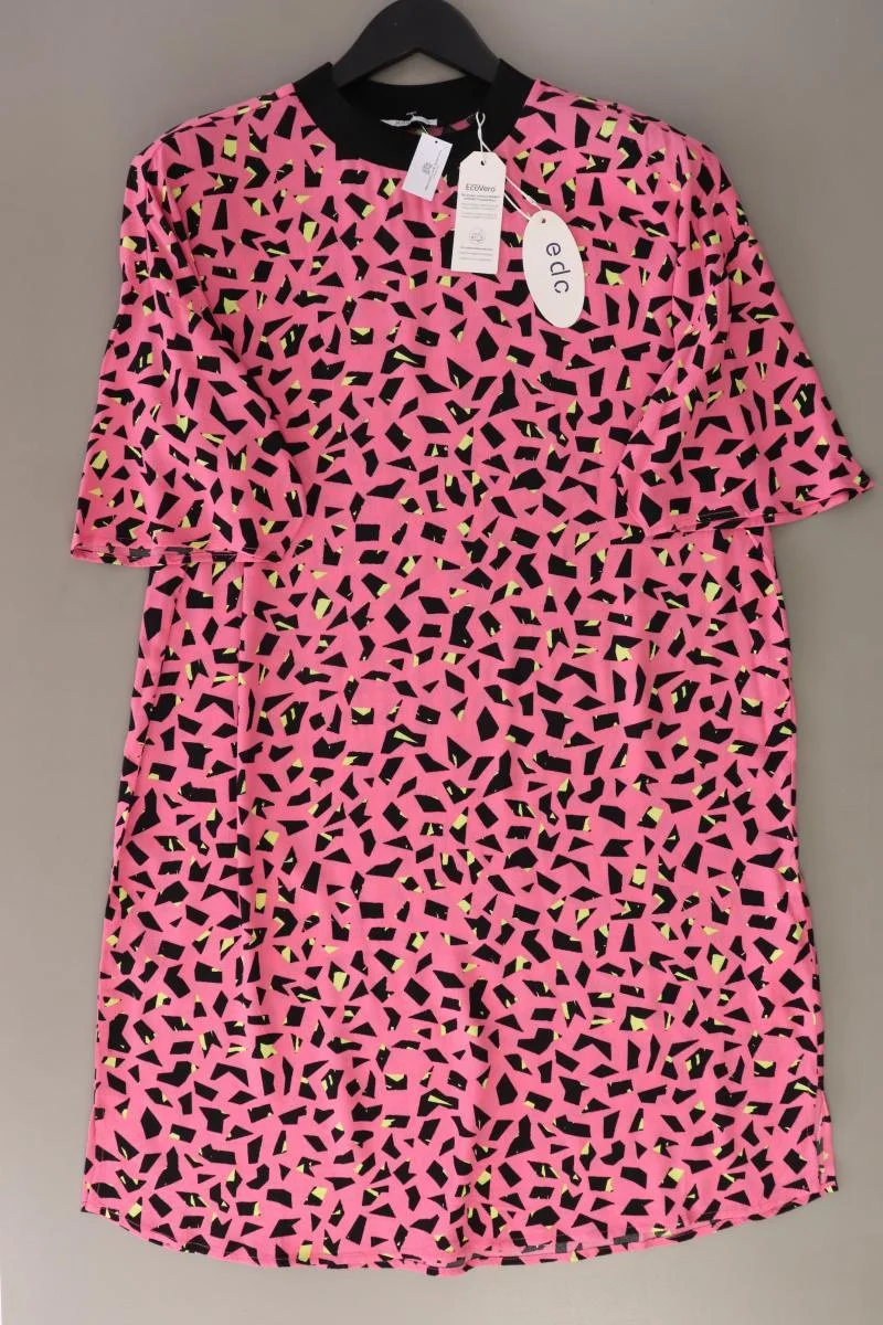 edc by Esprit Kurzarmkleid Gr. 36 geometrisches Muster neu mit Etikett rosa