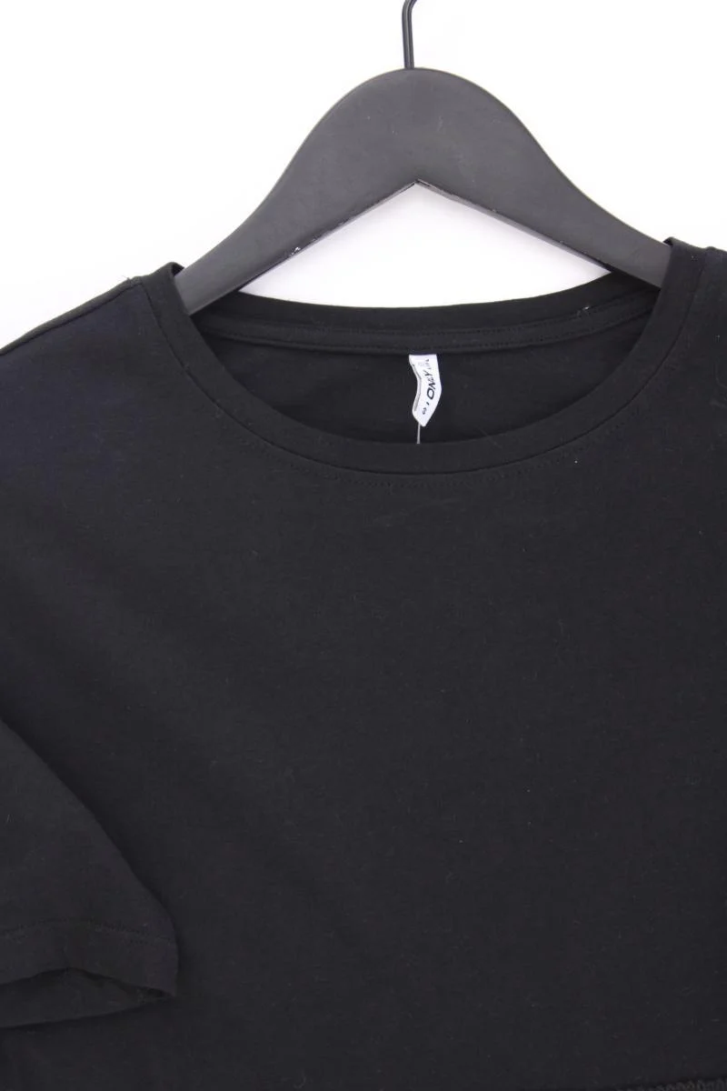 Only Crop Shirt Gr. S Kurzarm schwarz aus Baumwolle