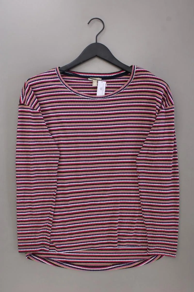 edc by Esprit Ringelshirt Gr. M gestreift Langarm mehrfarbig aus Polyester