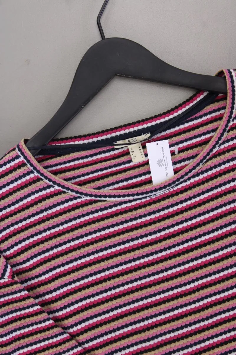 edc by Esprit Ringelshirt Gr. M gestreift Langarm mehrfarbig aus Polyester