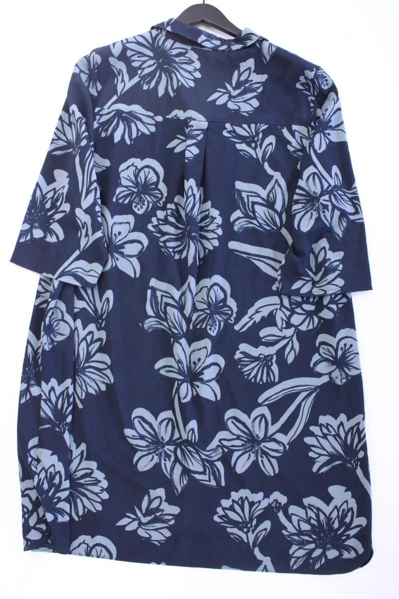 Paprika Midikleid Gr. XXXL mit Blumenmuster neuwertig 3/4 Ärmel blau
