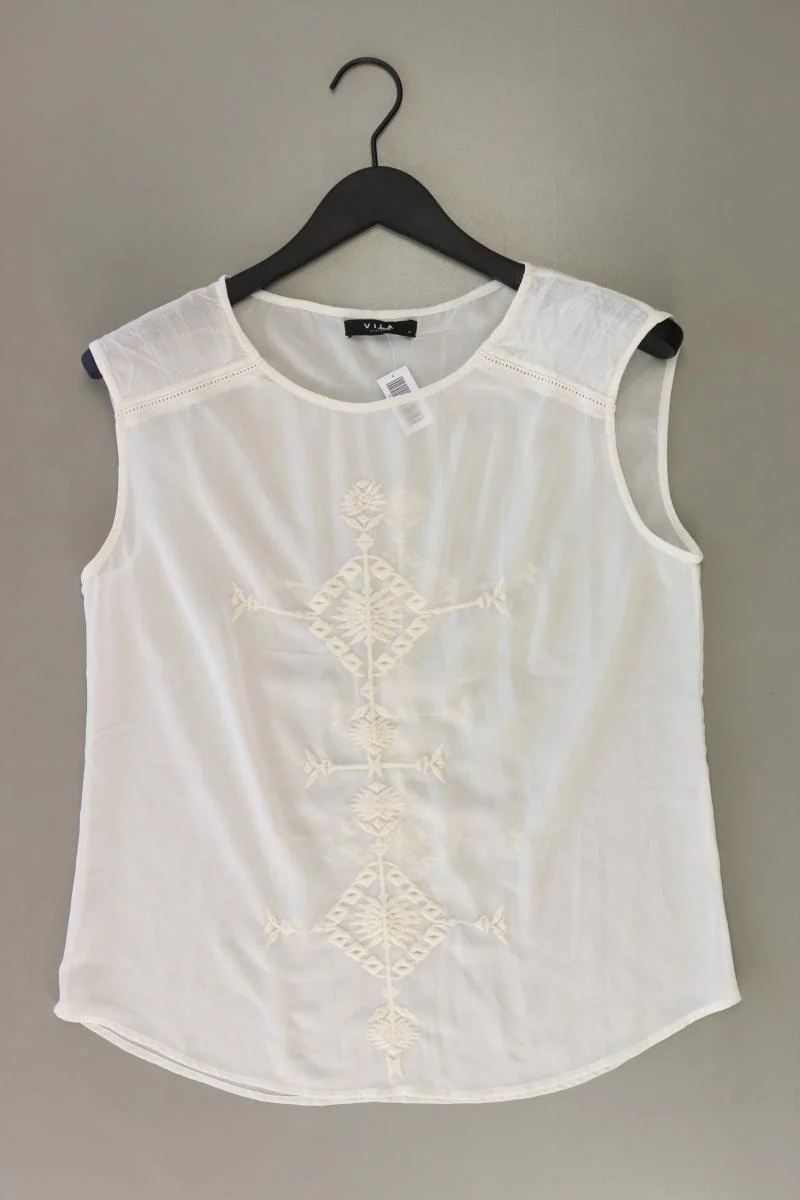 Second Hand Outfit Größe M mit Vila Ärmellose Bluse in Gr. M und Schmuck