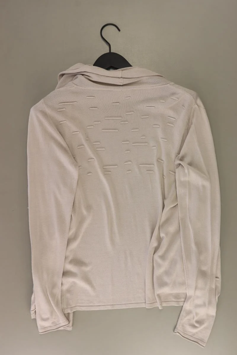 Gollehaug Strickjacke Gr. 38 Langarm grau aus Viskose