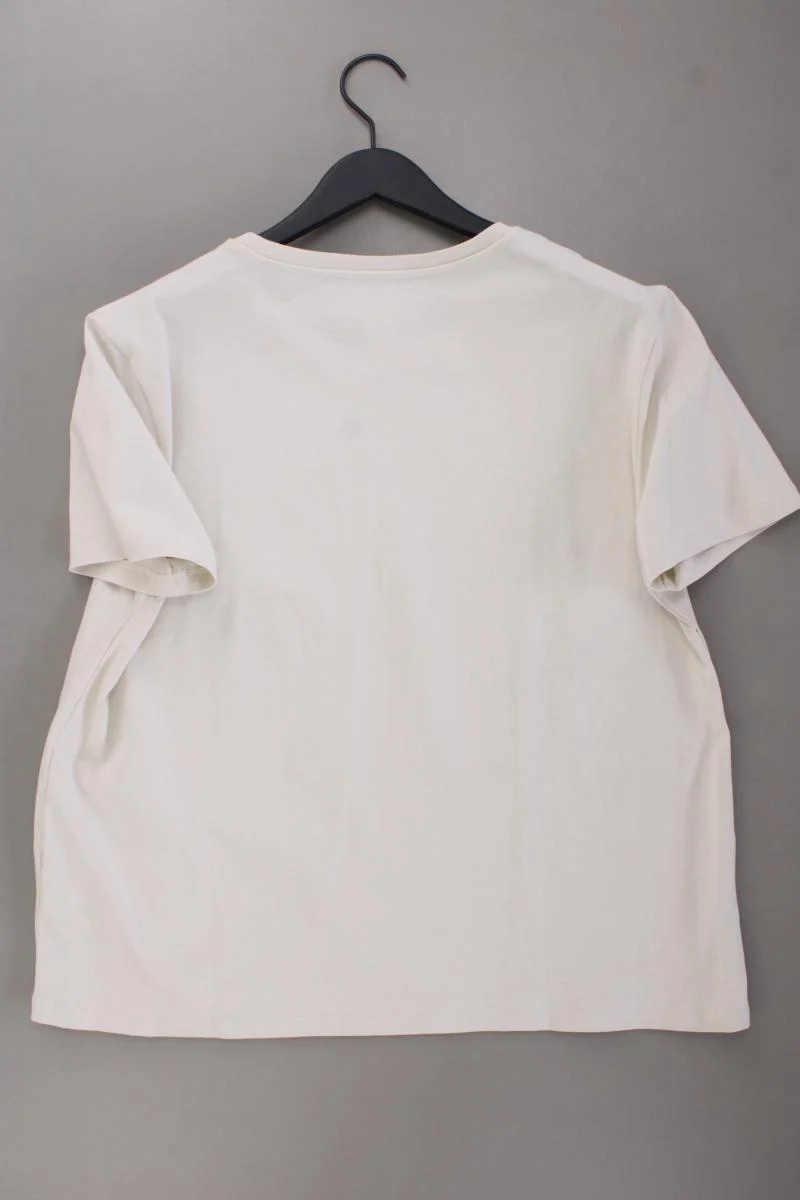 Zara Printshirt Gr. XL neuwertig Kurzarm creme aus Baumwolle