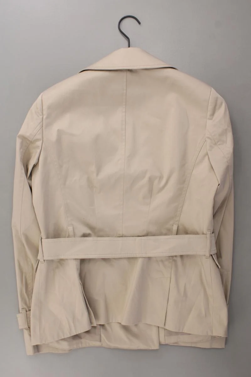 Esprit Collection Classic Jacke Gr. 40 mit Gürtel creme aus Baumwolle
