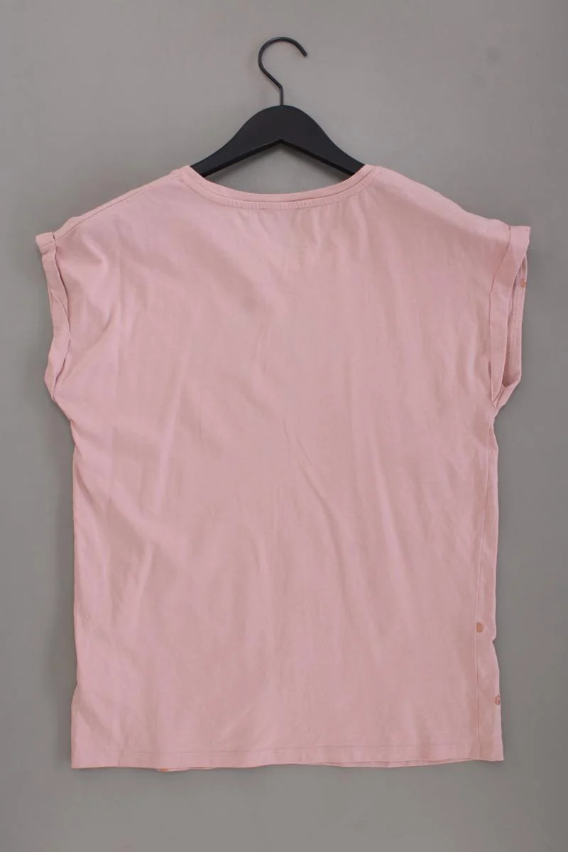 More&More T-Shirt Gr. 42 gepunktet Kurzarm rosa aus Baumwolle