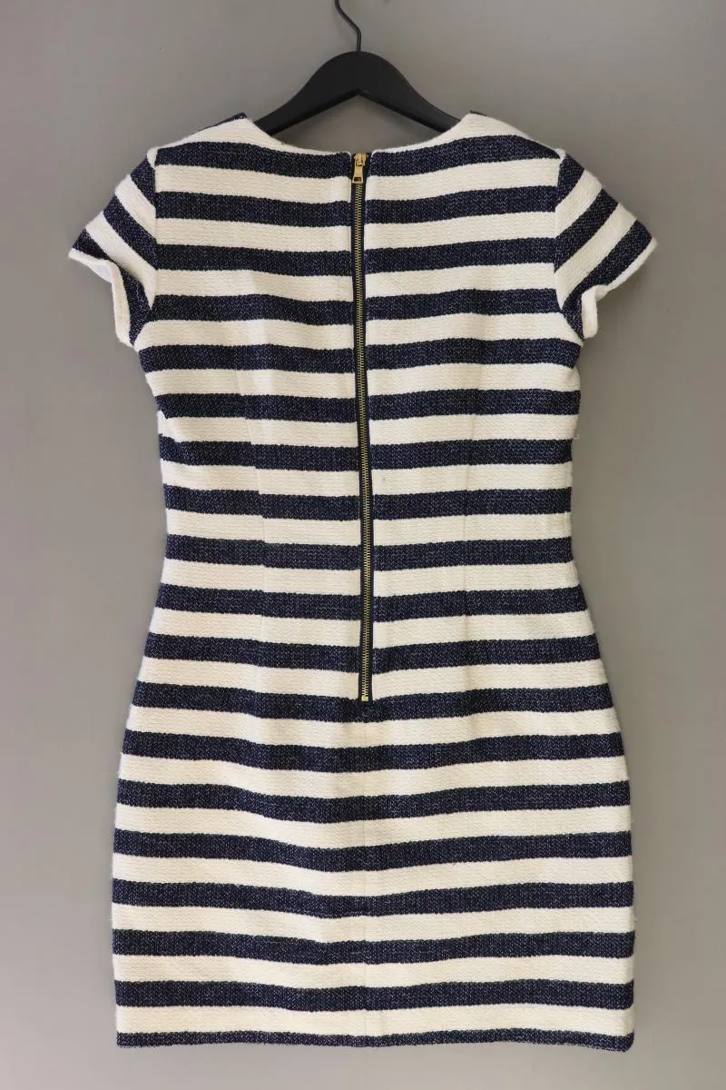 Esprit Bleistiftkleid Gr. 36 gestreift Kurzarm blau aus Baumwolle