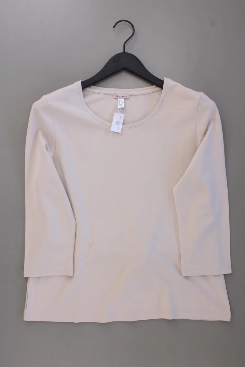 Alba Moda Classic Pullover Gr. 44 creme aus Viskose