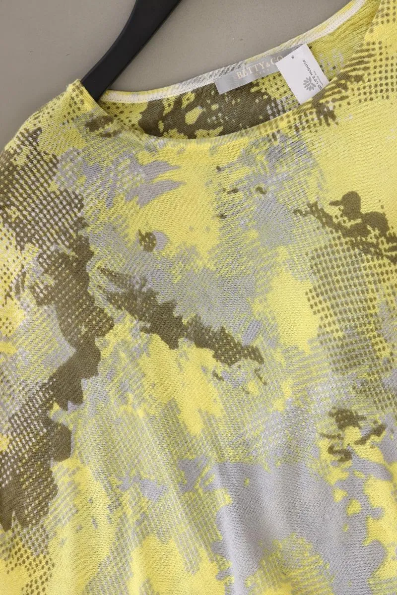 Betty & Co. Printshirt Gr. 46 Kurzarm gelb