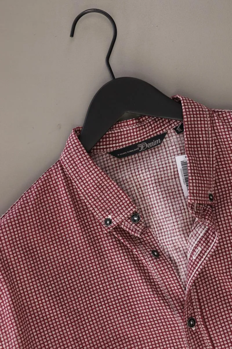Tom Tailor (Denim) Langarmhemd für Herren Gr. XL rot aus Baumwolle