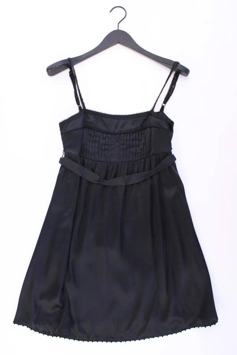 Zara Trägerkleid Gr. M mit Gürtel schwarz aus Polyester