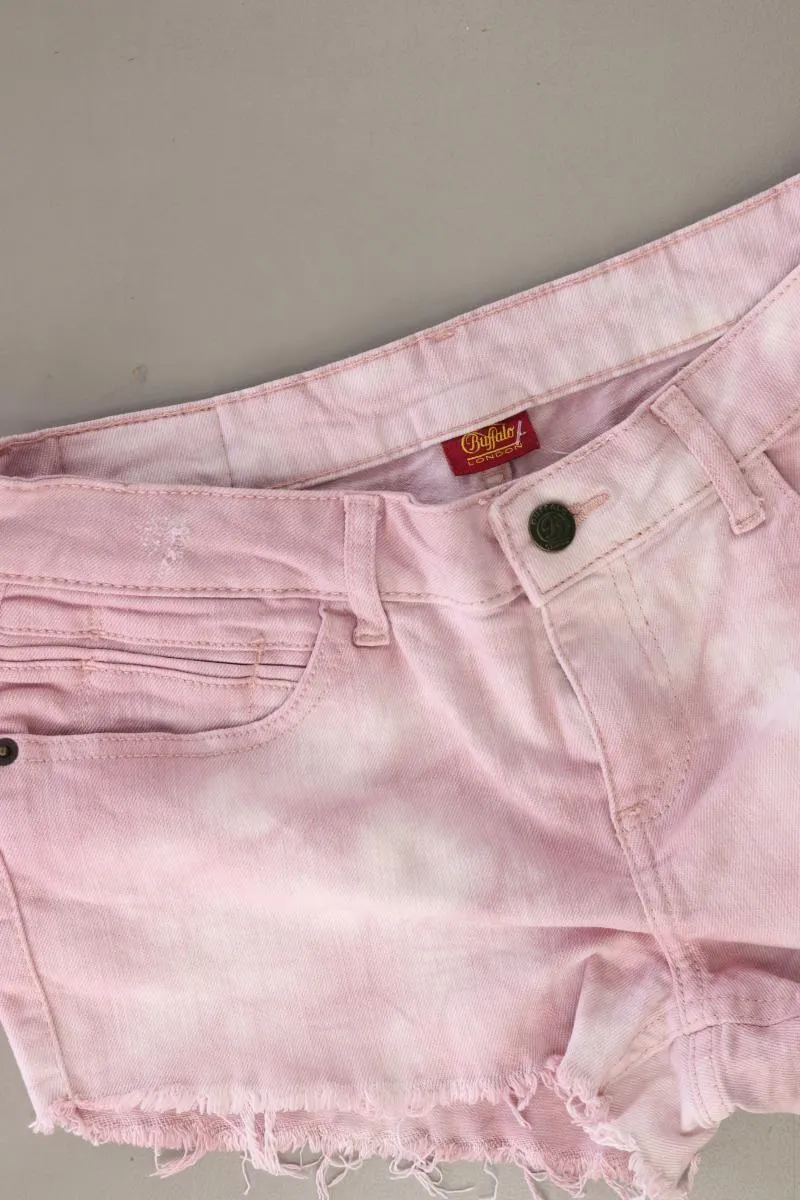 Buffalo Hotpants Gr. 38 mit Batikmuster rosa aus Baumwolle