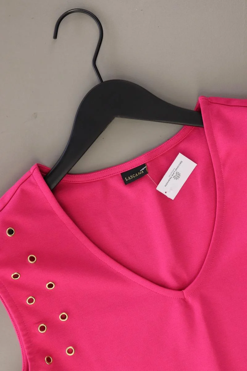 Lascana Midikleid Gr. 40 Ärmellos pink aus Polyester