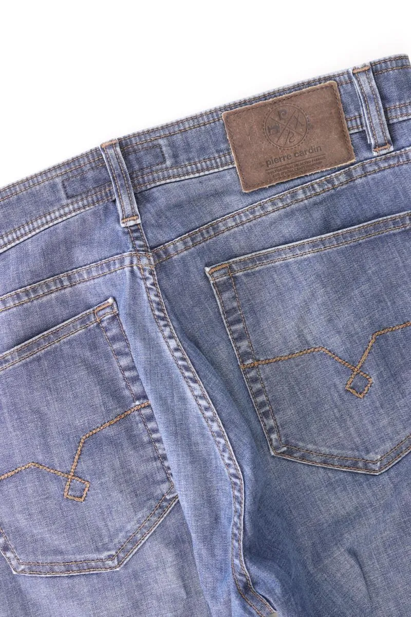 Pierre Cardin Straight Jeans für Herren Gr. W35/L32 blau aus Baumwolle
